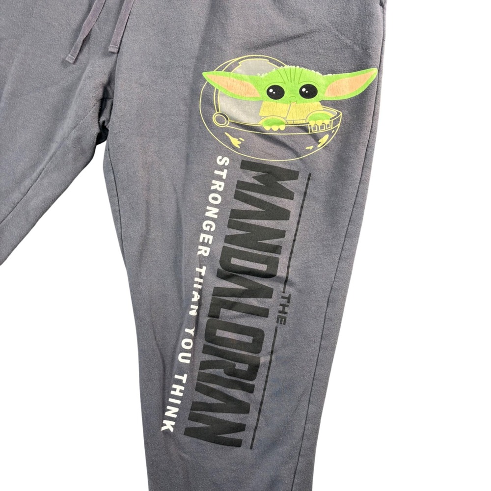 The Mandalorian‎ Baby Yoda Grogu Mens Jogger Sweatpants Graphic Lounge XXL